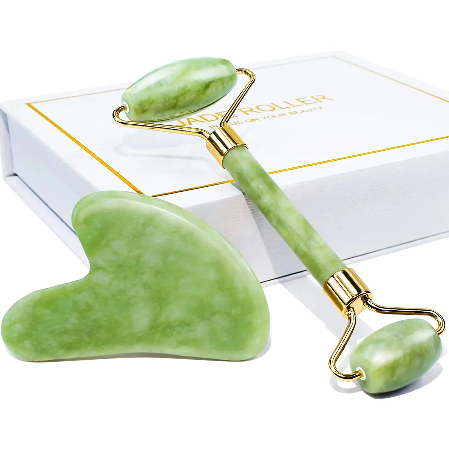 Jade Roller & Gua Sha Gift Box Anti Spier