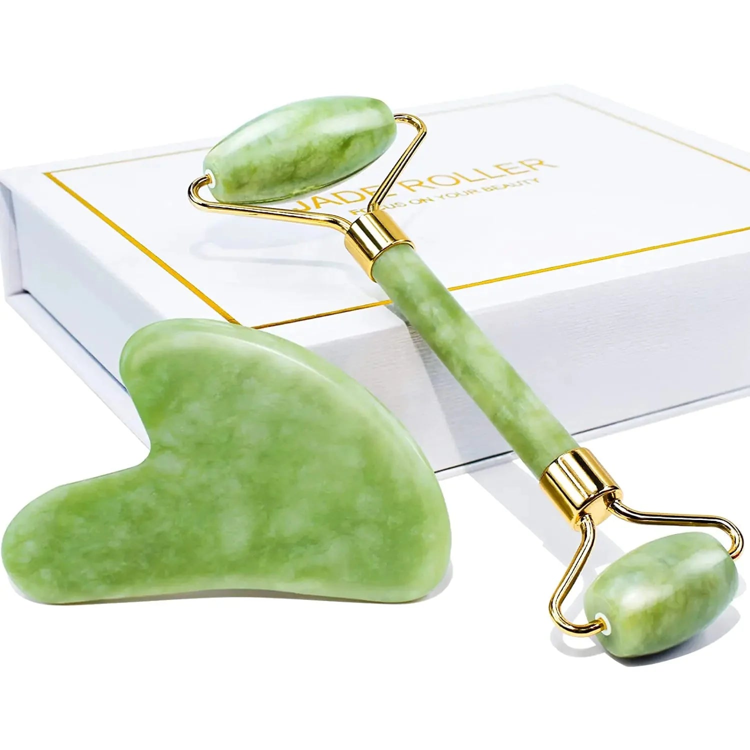 Jade Roller & Gua Sha Gift Box Anti Spier