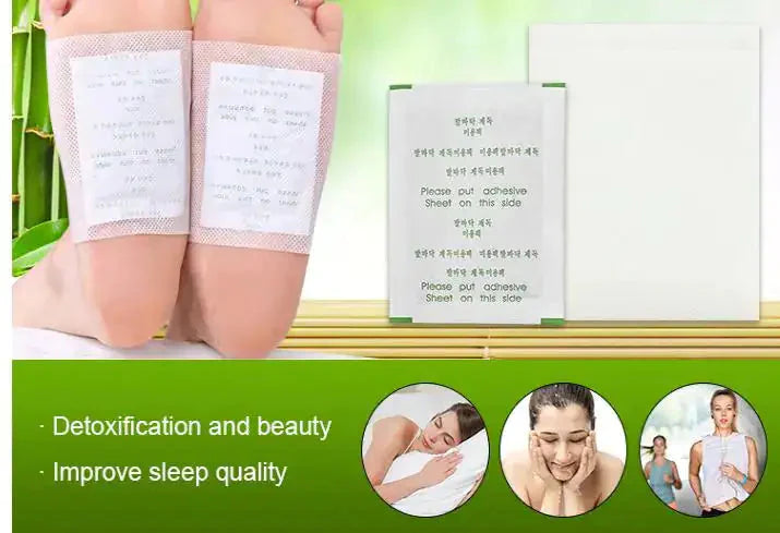 Bamboo Vinegar Detox Foot Patch - 20 Pack Anti Spier