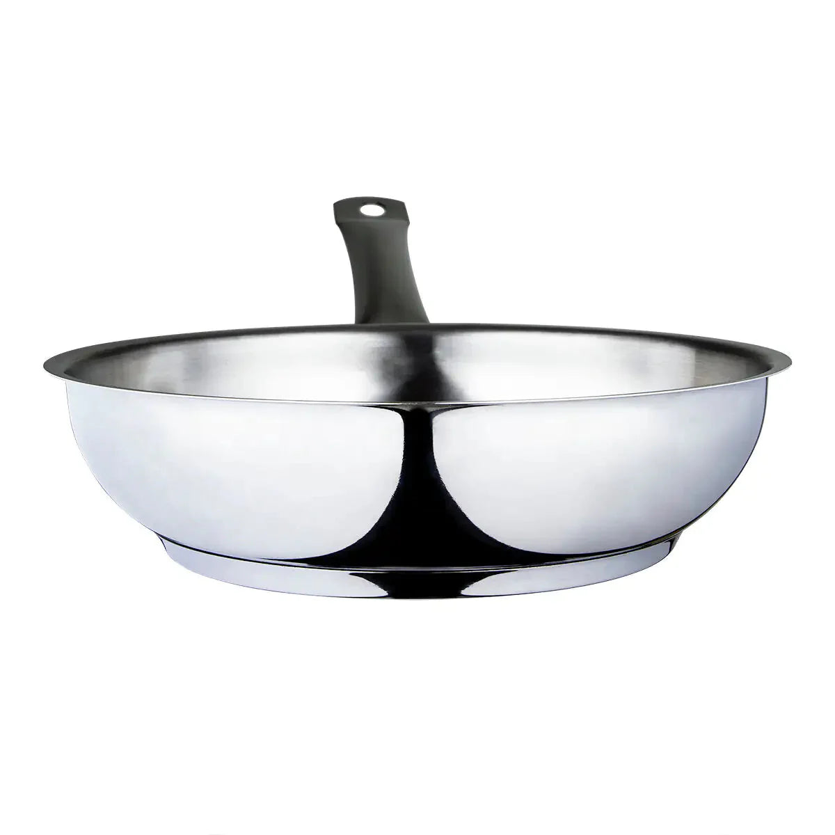 Serenk Modernist Stainless Steel Frying Pan 24 cm Anti Spier