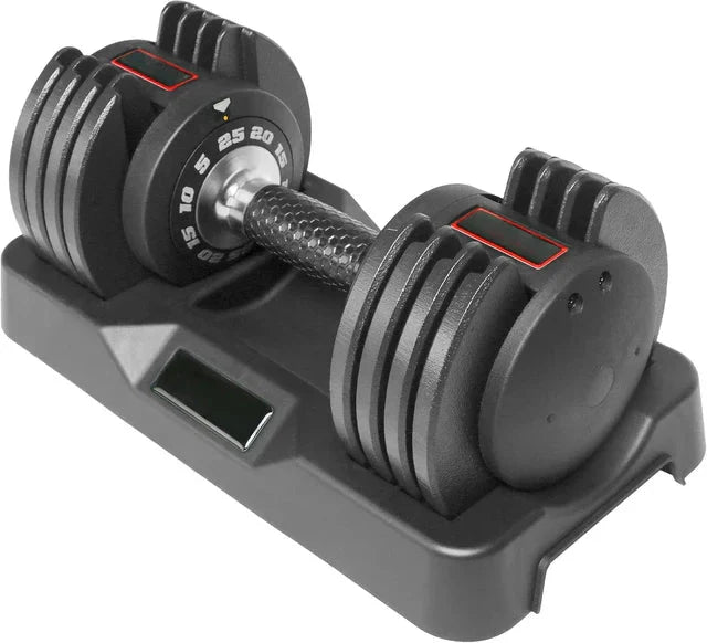 Adjustable Dumbbell with Rotating Handle for Weight Lifting and Fitness Anti Spier
