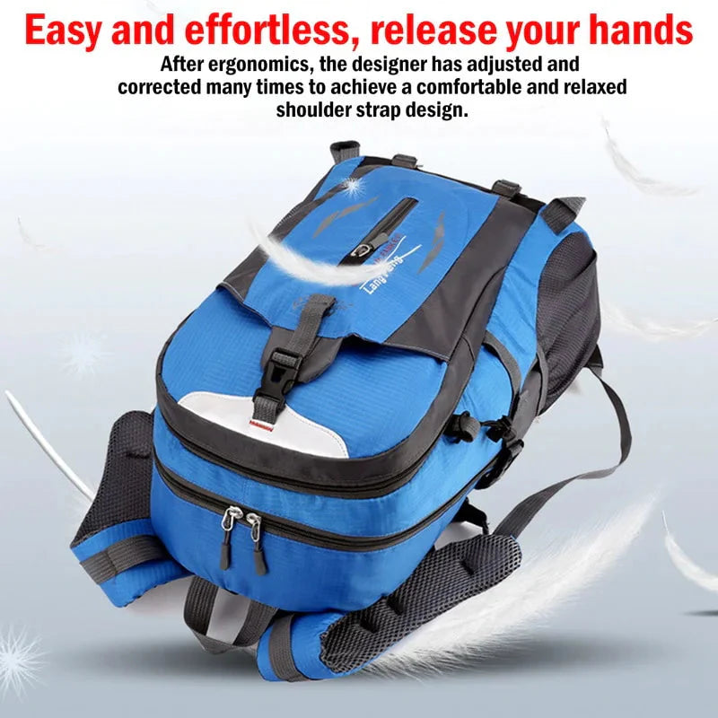 40L Men Women Travel Backpack Rucksack Camping Laptop Hiking School Book Bag USA Anti Spier
