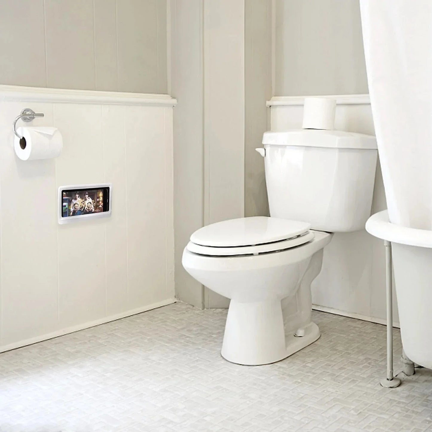 Phone Case Bath Wall Mounted Holder Anti Spier