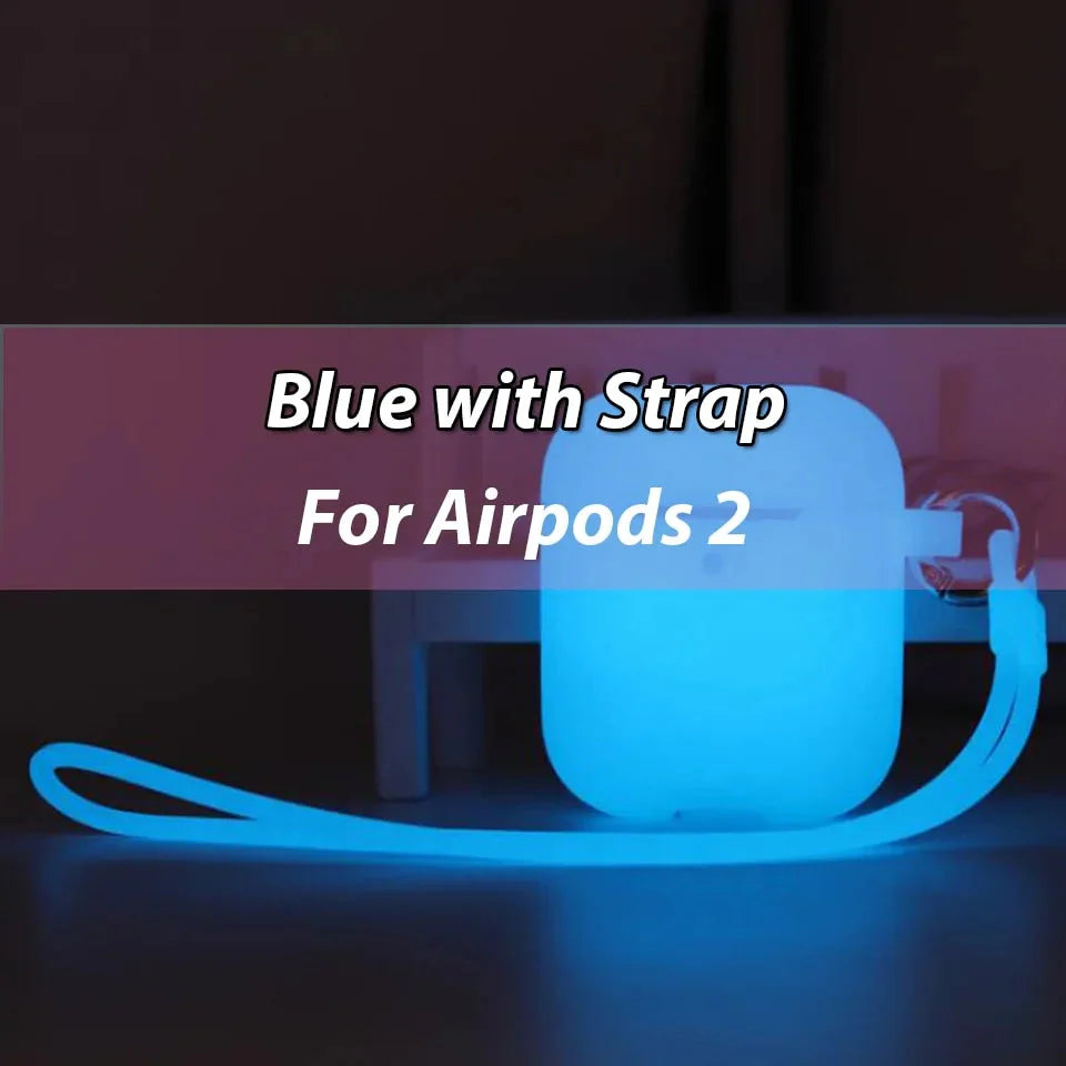 Glow-in-the-Dark Silicone Case for Apple AirPods Pro: Shockproof Protection Anti Spier