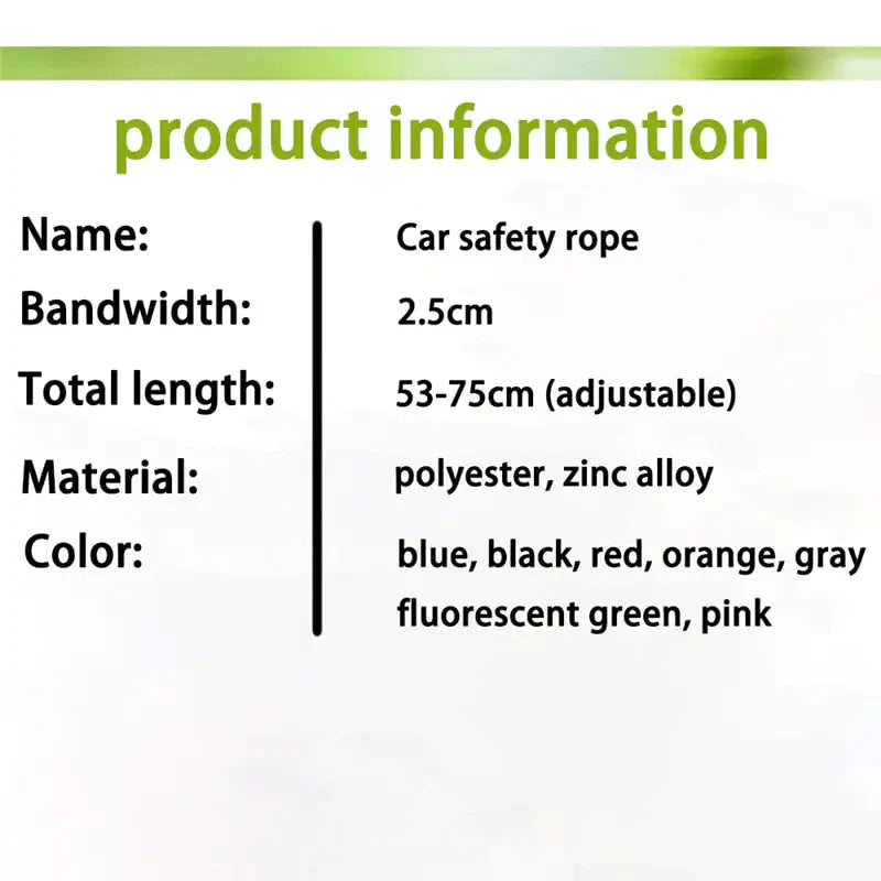 Car Safety Belt Pet Reflective Leash Anti Spier