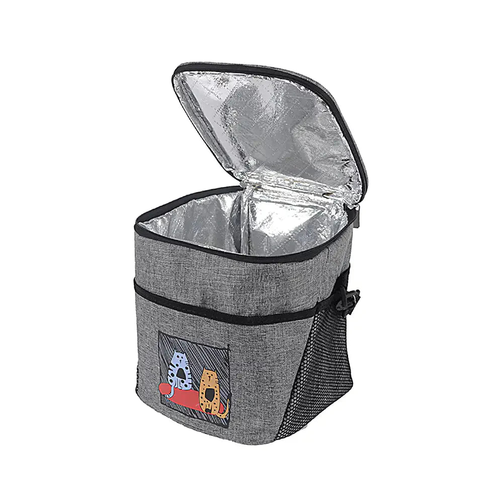 Biggdesign Cats Insulated Lunch Bag, Gray Anti Spier