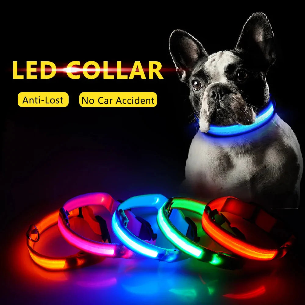 Led Dog Collar Anti-Lost Collar Anti Spier