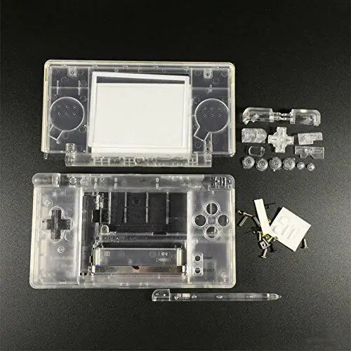 Full Replacement Housing Shell Screen Lens Clear For OEM Nintendo DS Lite NDSL Anti Spier