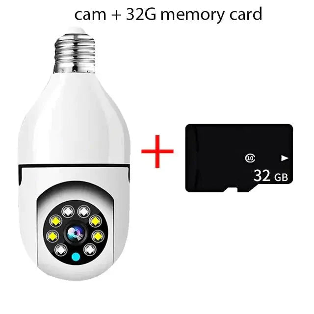 Smart 5G Surveillance Bulb: Full-Color Night Vision Anti Spier