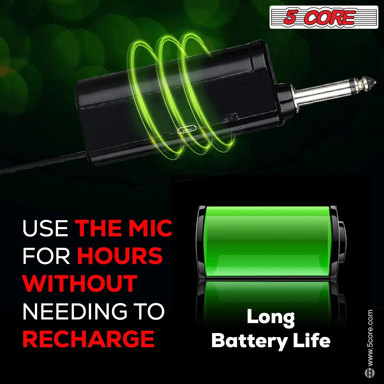 5Core Wireless Microphones VHF Microfonos Inalambricos Professional Handheld Cordless Mic Anti Spier