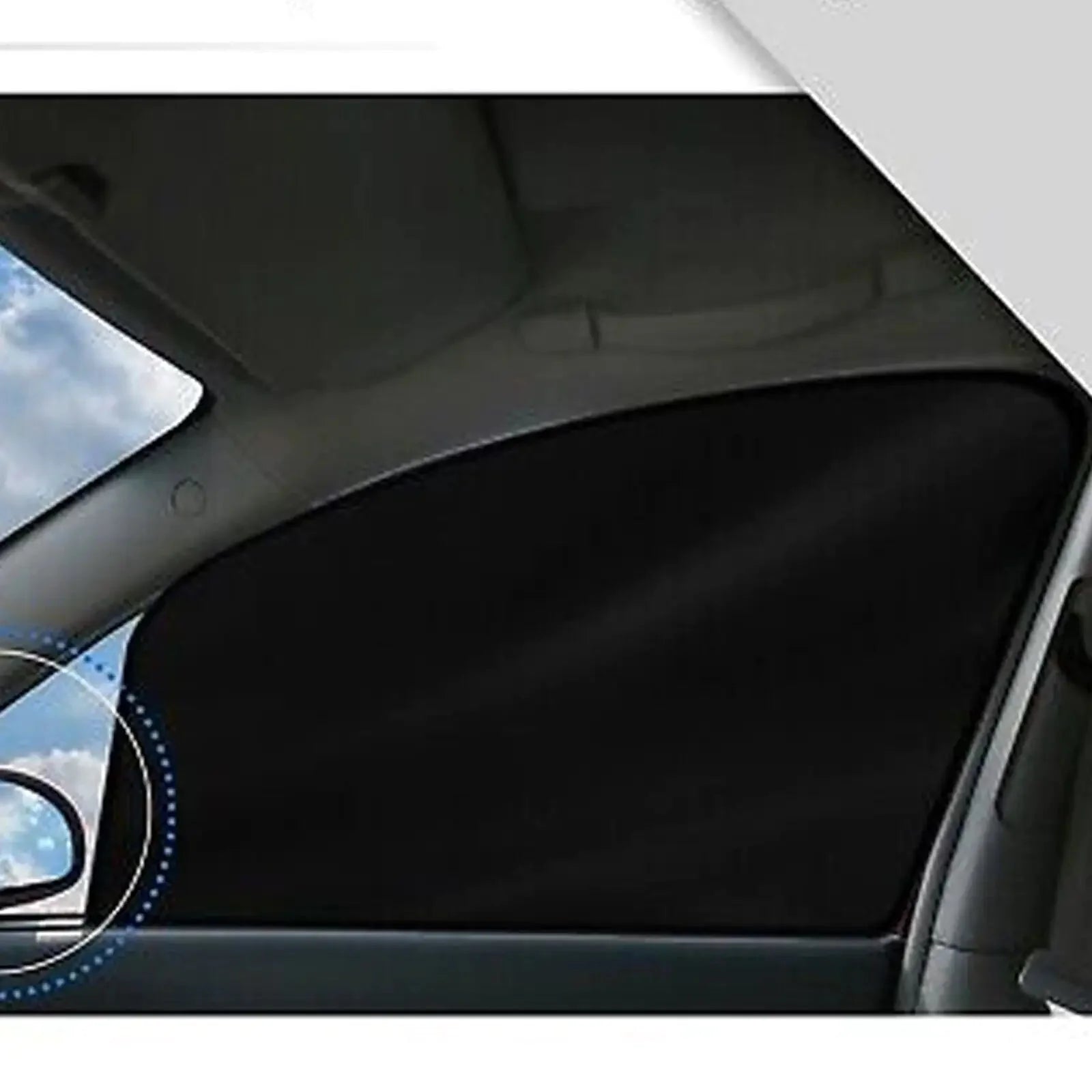 4X Magnetic Car Side Front Rear Window Sun Shade Cover Mesh Shield UV Protection Anti Spier