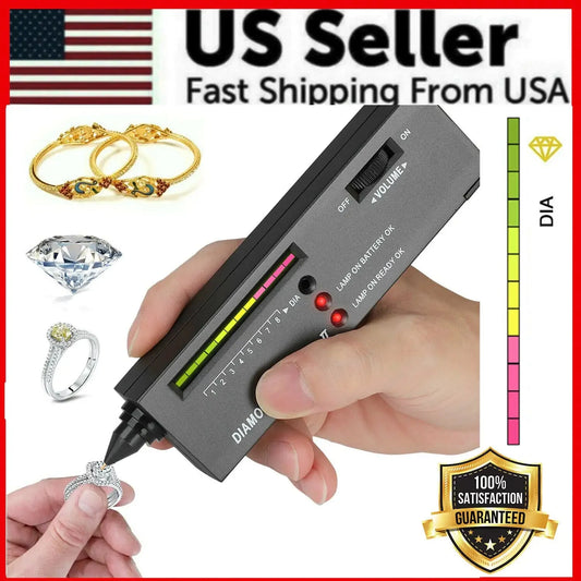 Portable Diamond Tester Selector Illuminated Jewelry Gemstone Testing Tool Kit Anti Spier