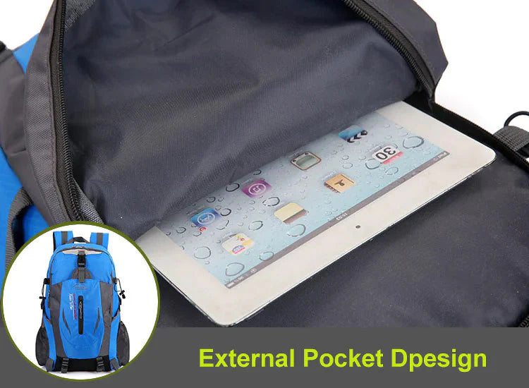 40L Men Women Travel Backpack Rucksack Camping Laptop Hiking School Book Bag USA Anti Spier