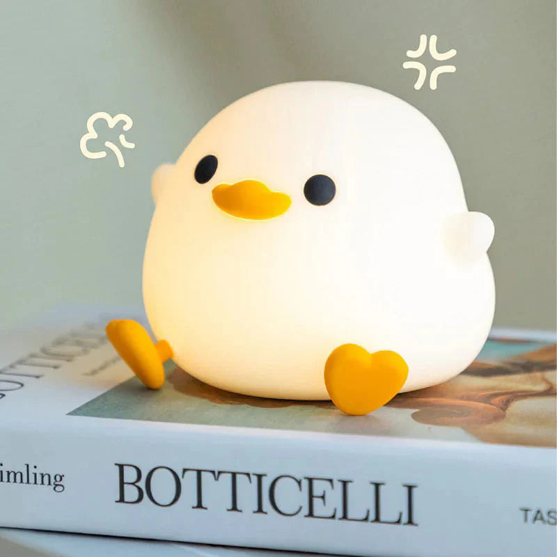 Doudou Duck Silicone Night Light Anti Spier