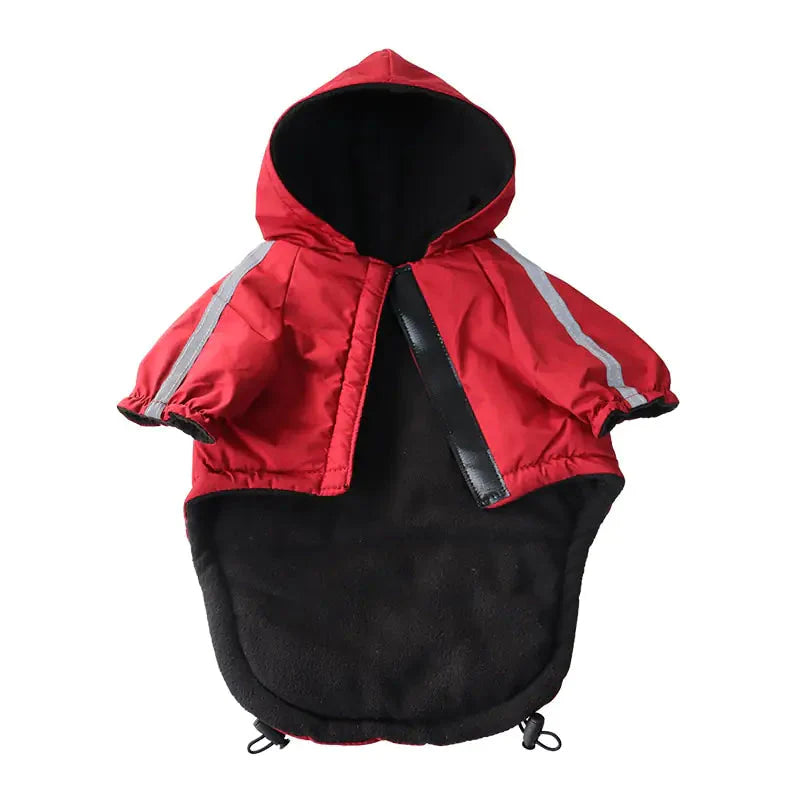 Reflective Pet Hooded Jacket Anti Spier