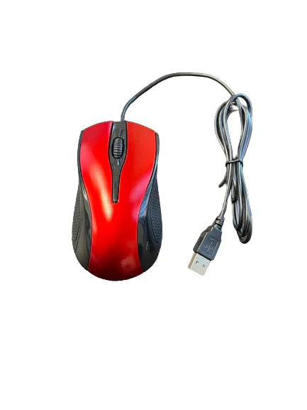 USB 2.0 Optical Wired Scroll Wheel Mouse For PC Laptop Notebook Desktop Red Mice Anti Spier