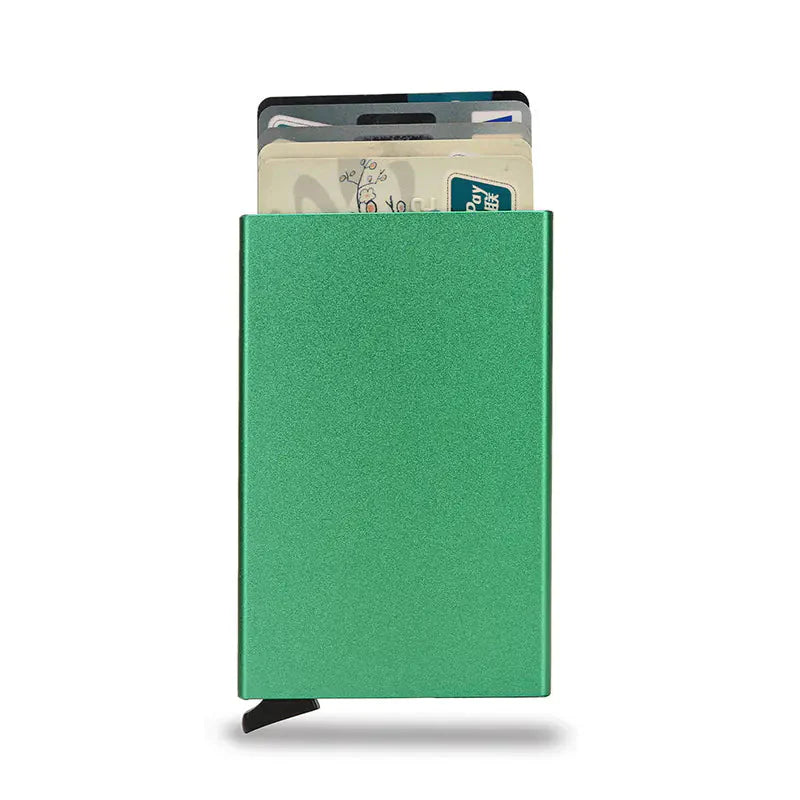 Anti-Magnetic Aluminum RFID Card Holder Wallet Anti Spier