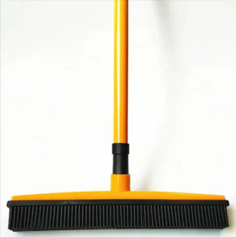 Pet Hair Remover Rubber Broom with Carpet Rake Anti Spier