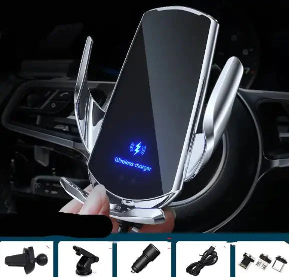 Car Wireless Charger with Magnetic Phone Holder Anti Spier