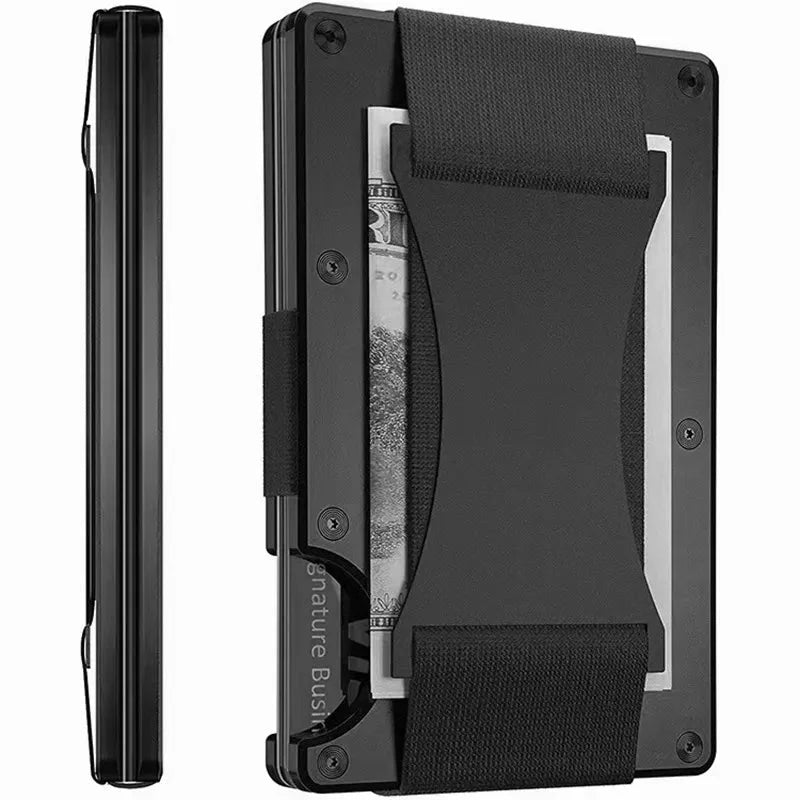 New Metal Card Bag Carbon Fiber Wallet Wallet RFID Anti-theft Swiping Blocking Technology Anti Spier