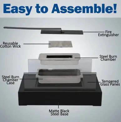 Indoor Fire Pit Mini Alcohol Lamp Fireplace Anti Spier