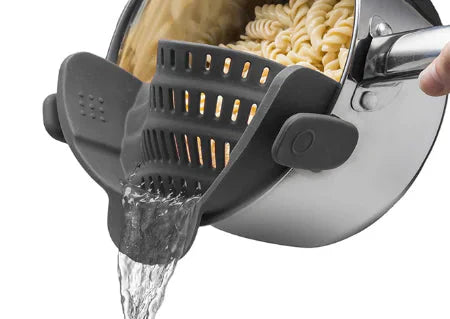 Multi-Functional Silicone Clip-On Strainer Anti Spier
