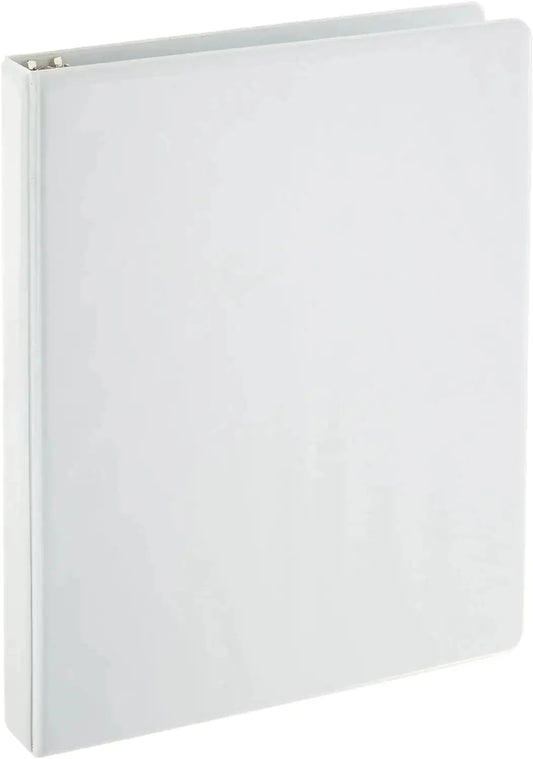 3 Ring Binder- 1" - White Anti Spier