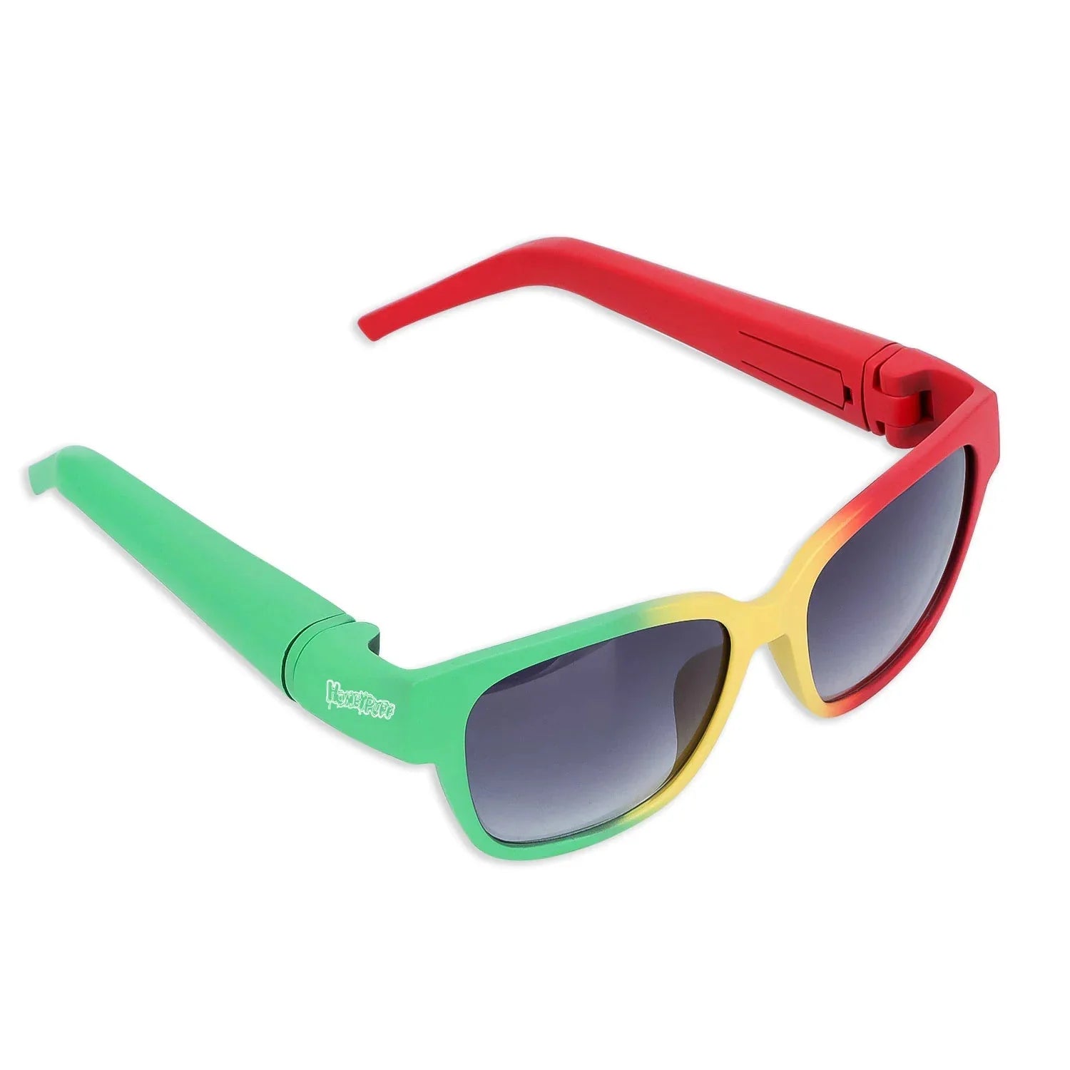 Sunglasses with Hidden Horn Tube Storage Anti Spier