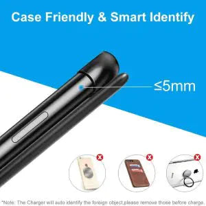 15W FAST WIRELESS CHARGER WITH STAND QUICK CHARGE Anti Spier