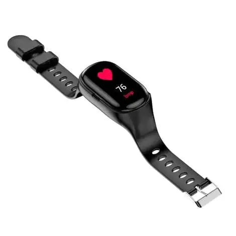 Smart Watch with Built-in TWS Wireless Bluetooth Earphone Blood Heart Rate Monitor Anti Spier