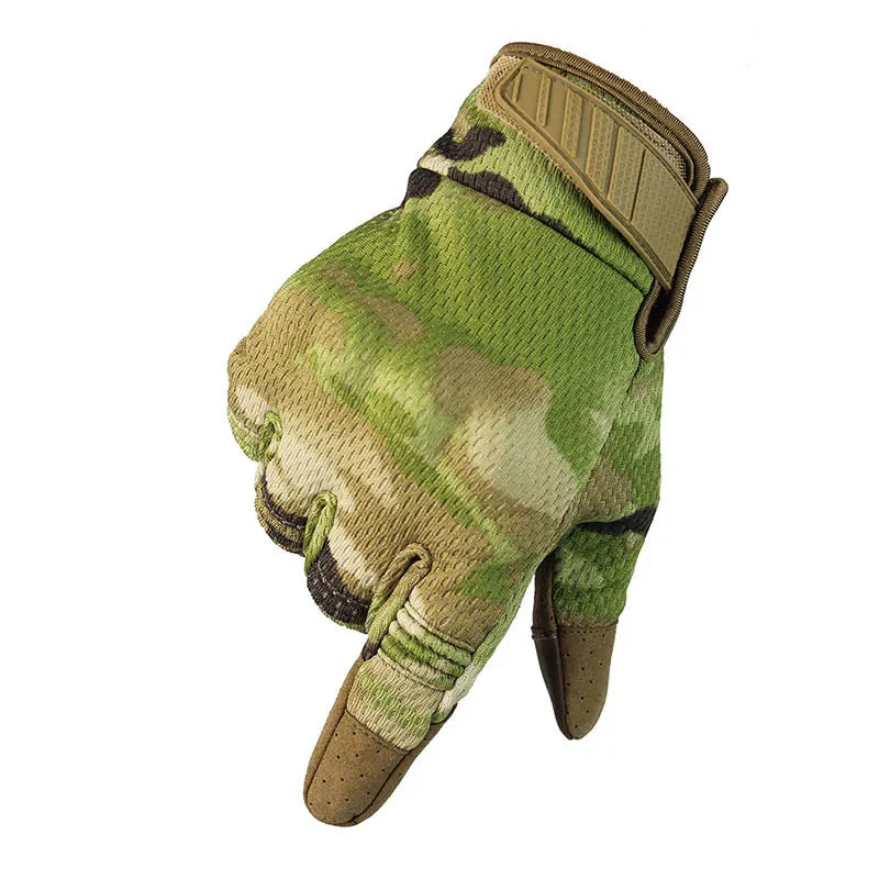 Men Breathable Full Finger Gloves Anti Spier