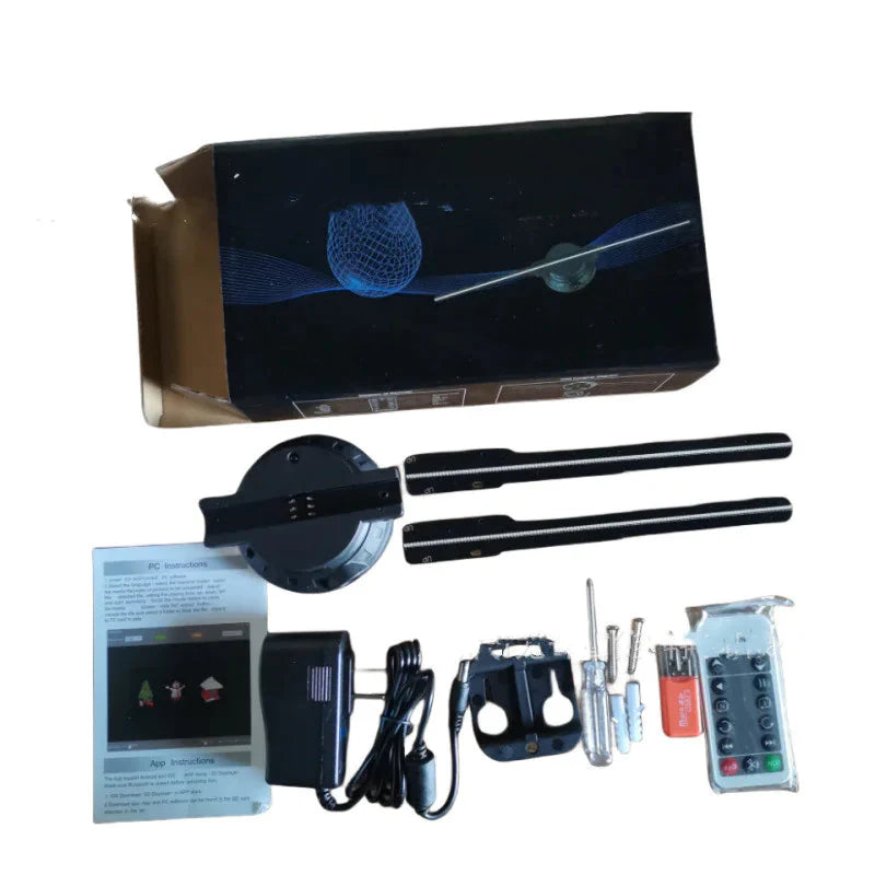 3D Holographic Advertising Fan Display Anti Spier