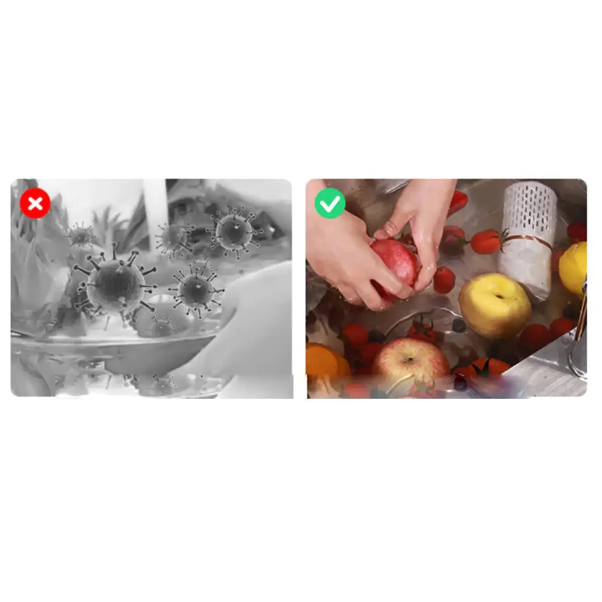 PureTech Ultrasonic Fruits And Veggie Cleaner Anti Spier