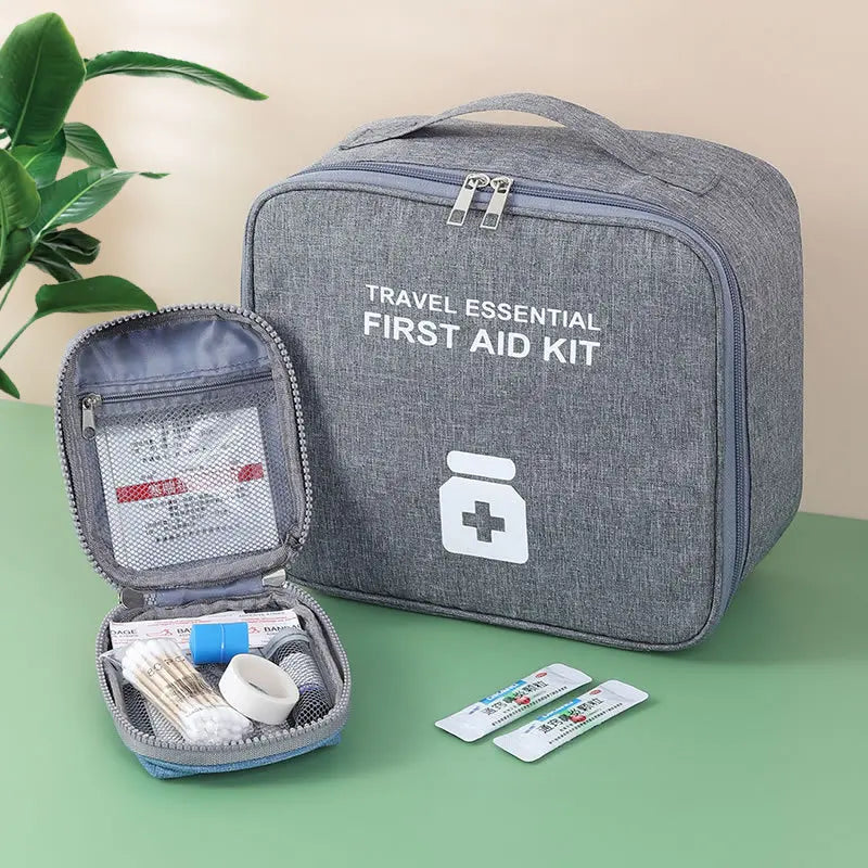 Large Capacity First Aid Kit Home Medicine Storage Anti Spier