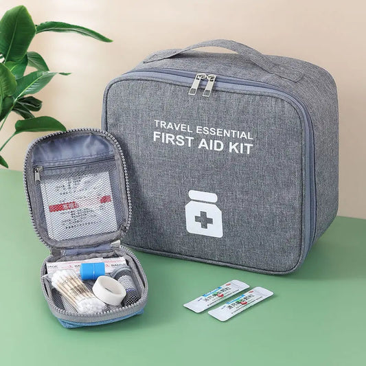 Large Capacity First Aid Kit Home Medicine Storage Anti Spier