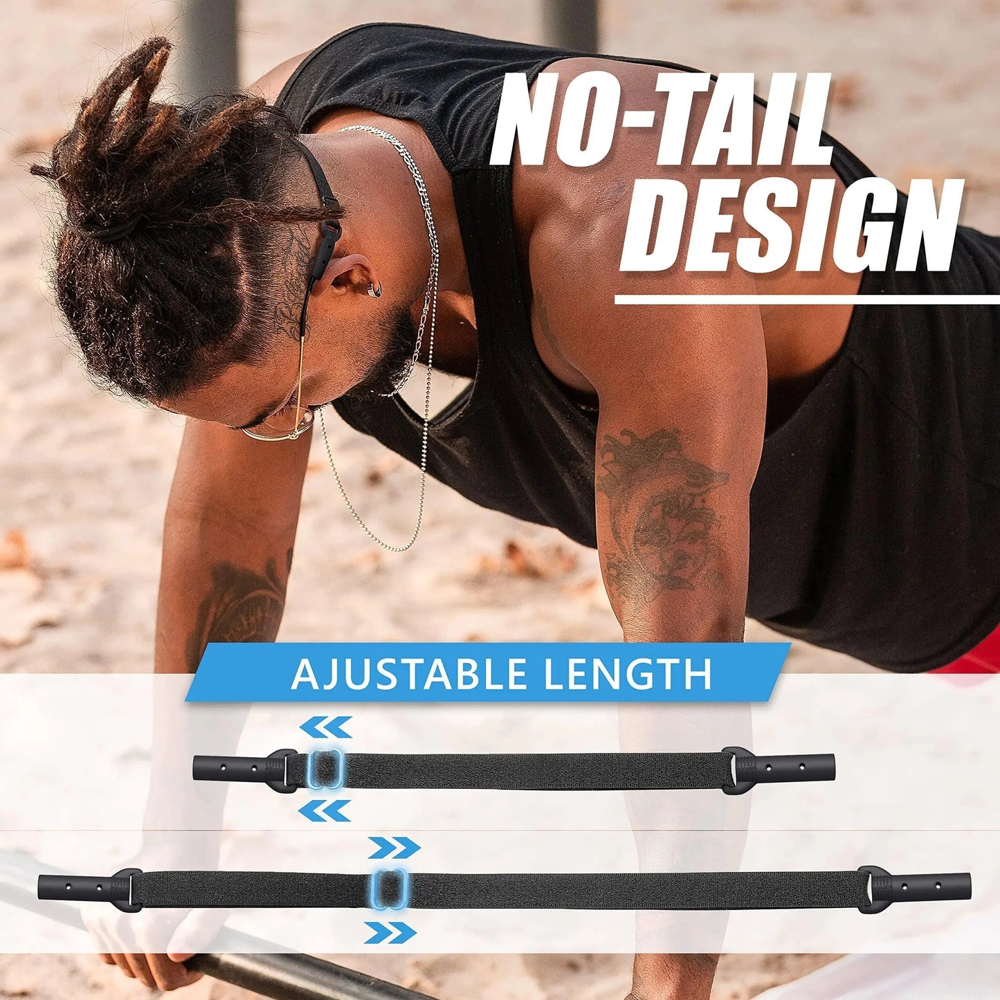 Glasses Strap Holder 3 Pcs Adjustable Eyeglasses Lanyards No Tail M 13.5 inch Anti Spier