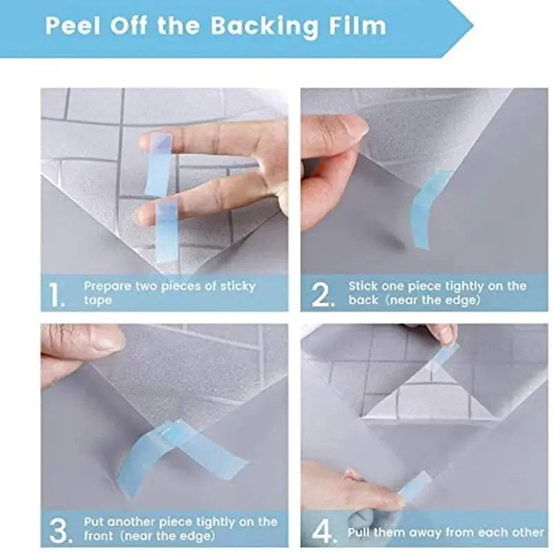 Window Privacy Film - Static Cling UV Blocking Vinyl Anti Spier