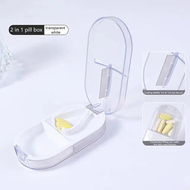 Portable Travel Pill Organizer Case Anti Spier