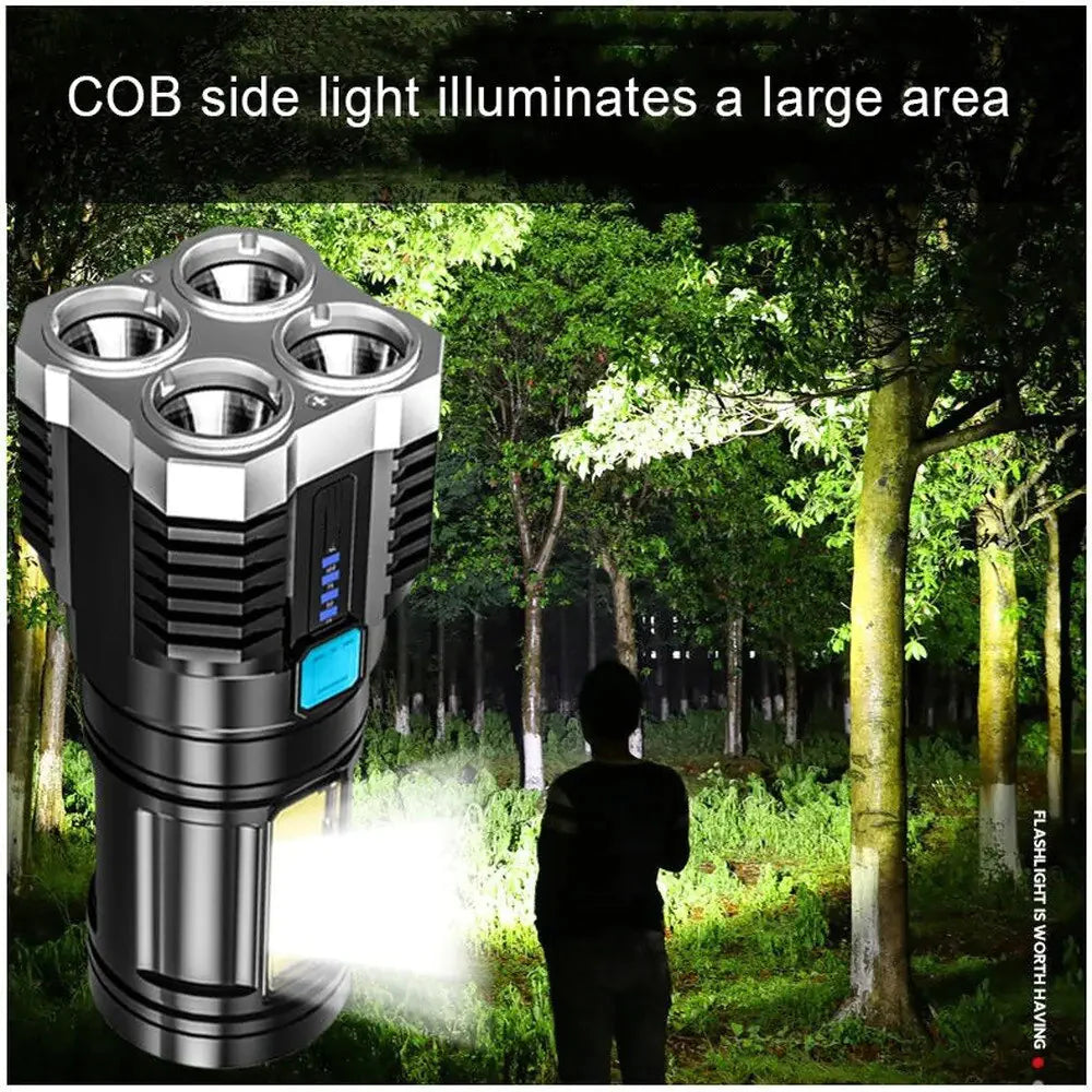 Multi-Functional Bright Flashlight Anti Spier