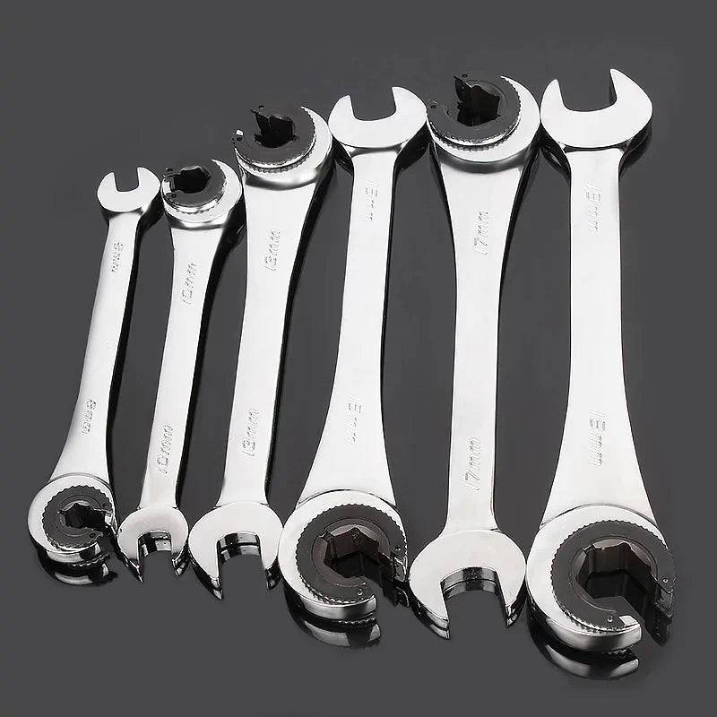 Tubing Ratchet Wrench Set Anti Spier
