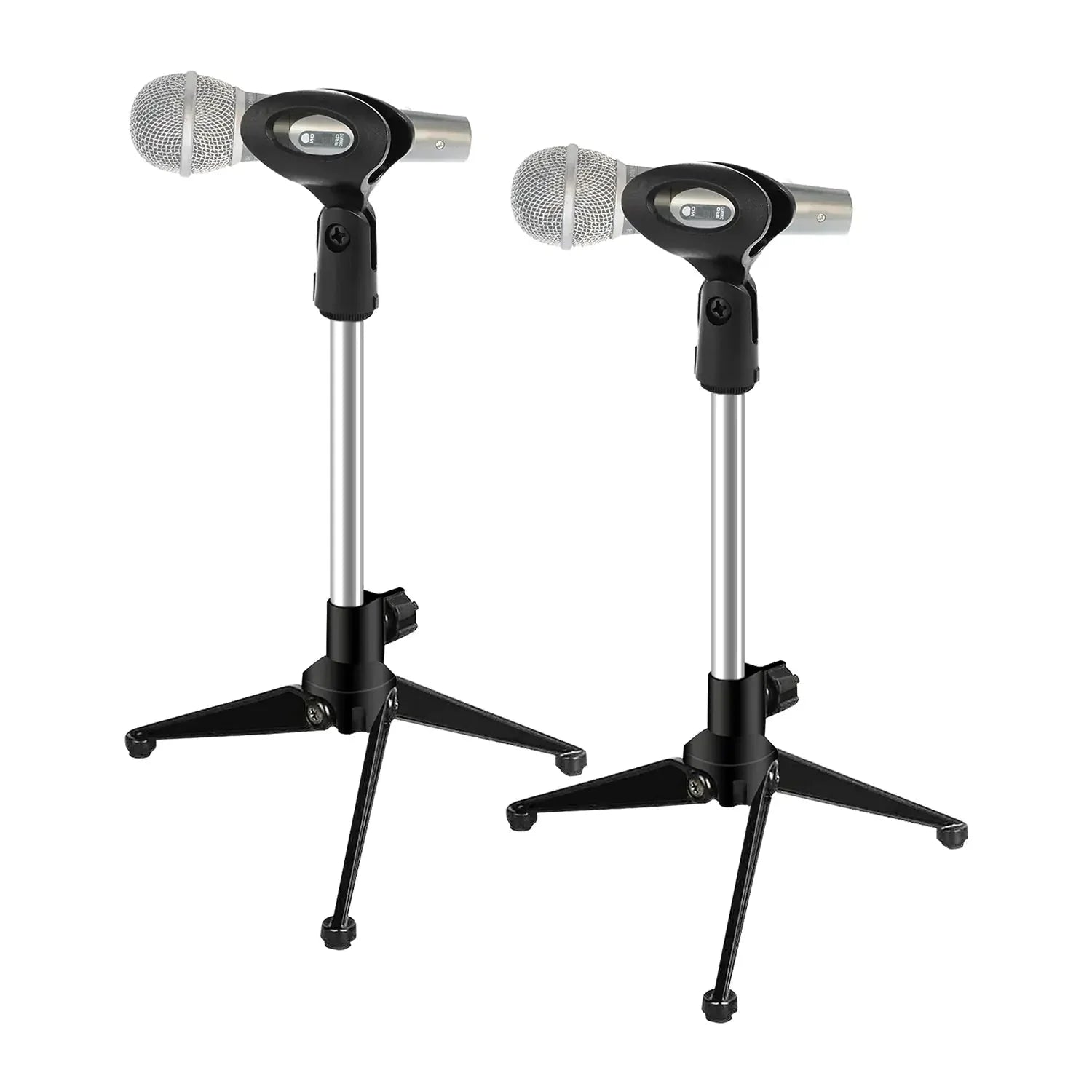 5Core Desktop Mic Stand Tripod Universal Desk Microphone Holder Table Top Stands Anti Spier