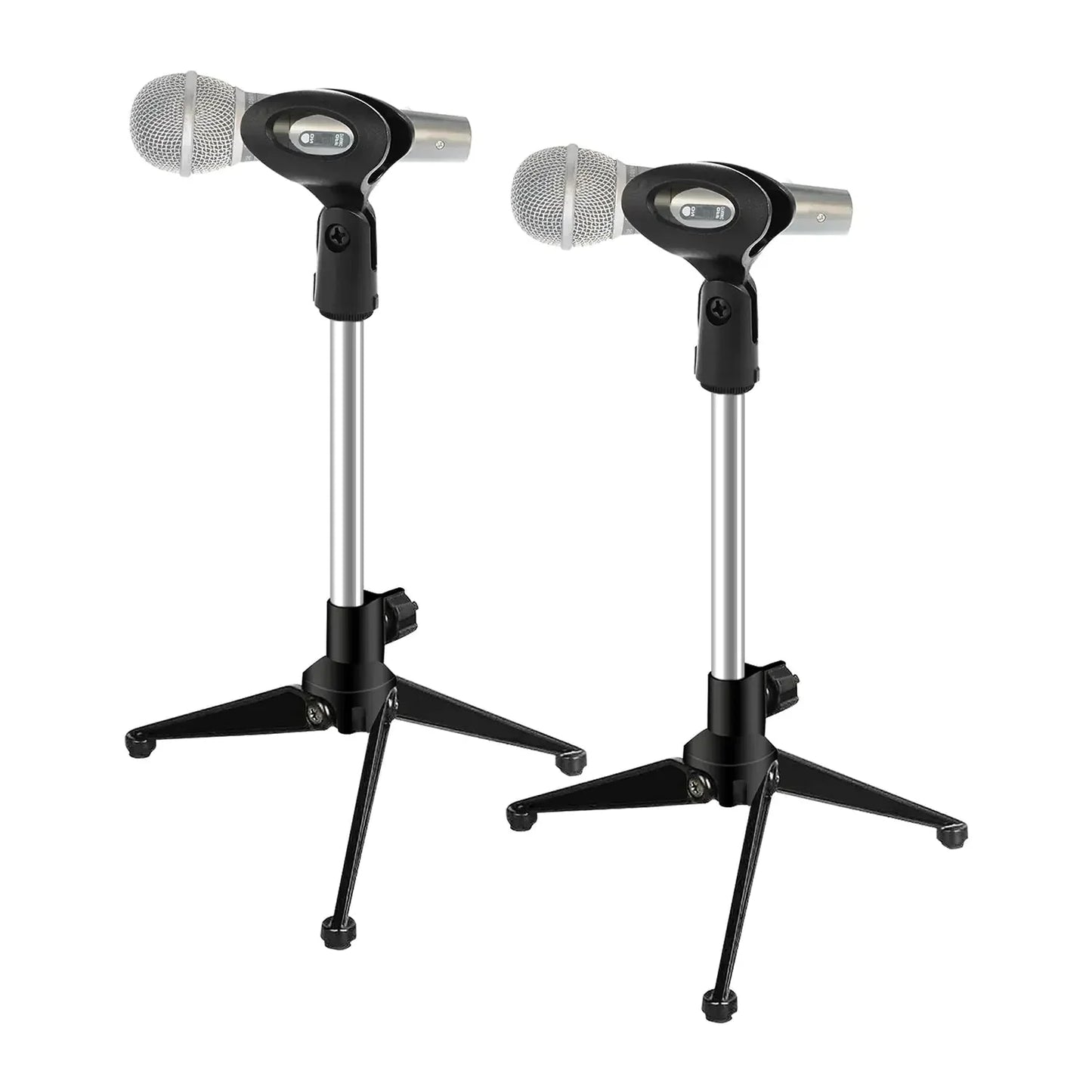 5Core Desktop Mic Stand Tripod Universal Desk Microphone Holder Table Top Stands Anti Spier
