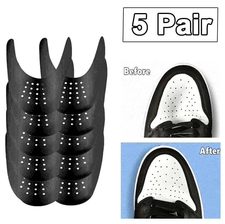 5 Pairs Shoe Protector Anti Crease Force Fields Cover Toe Cap Creasing Decreaser Anti Spier