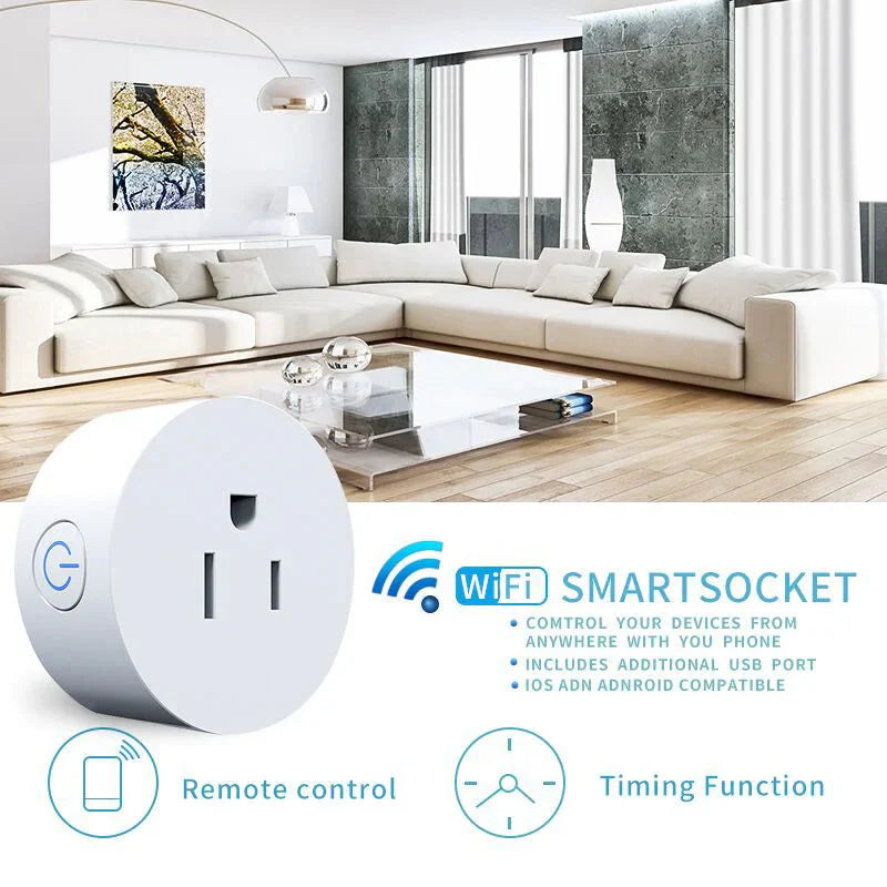 WiFi Voice Control Smart Plug Anti Spier