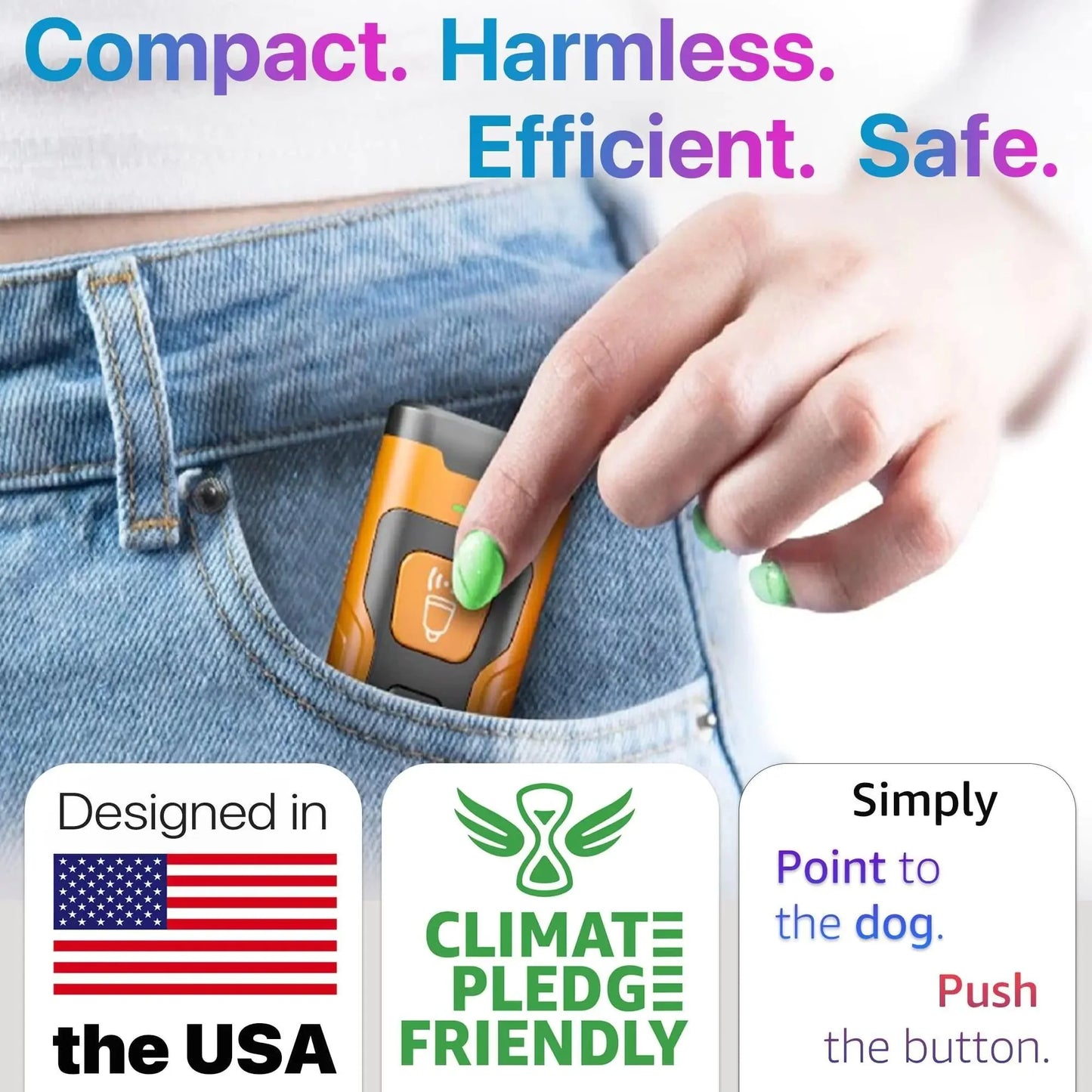 Dog Bark Deterrent Device Stops Bad Behavior No Need Yell Long Range Ultrasonic Anti Spier