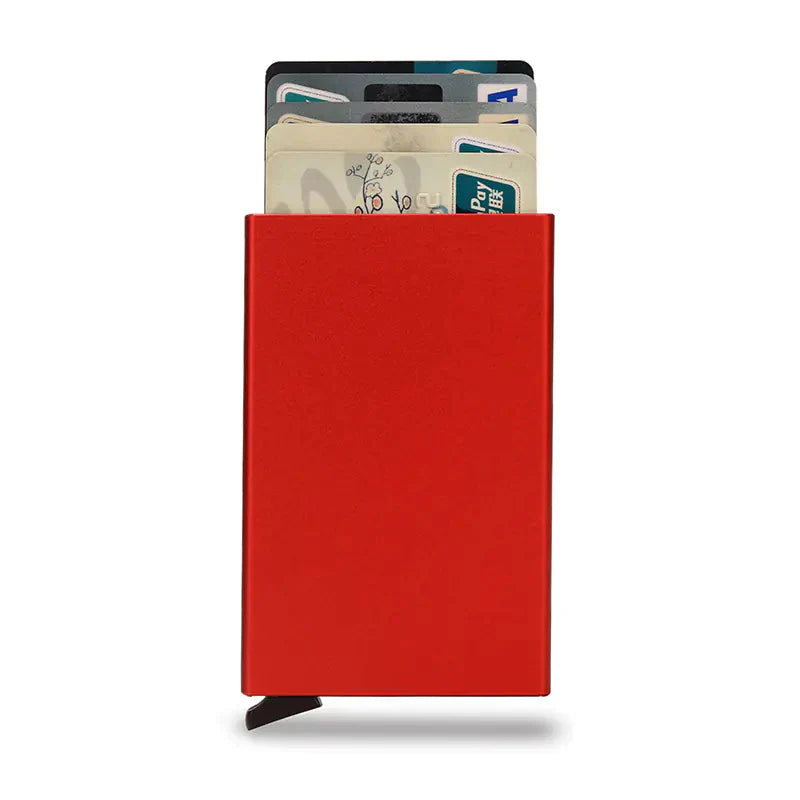 Anti-Magnetic Aluminum RFID Card Holder Wallet Anti Spier