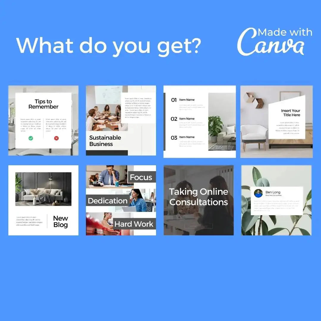 Downloadable Minimalist Business Social Media Template Bundle Anti Spier