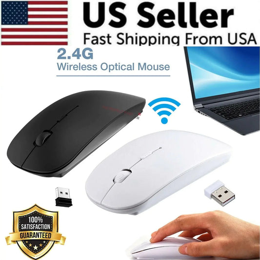 2.4GHz USB Wireless Optical Mouse Mice For Apple Mac Macbook Pro Air PC Anti Spier