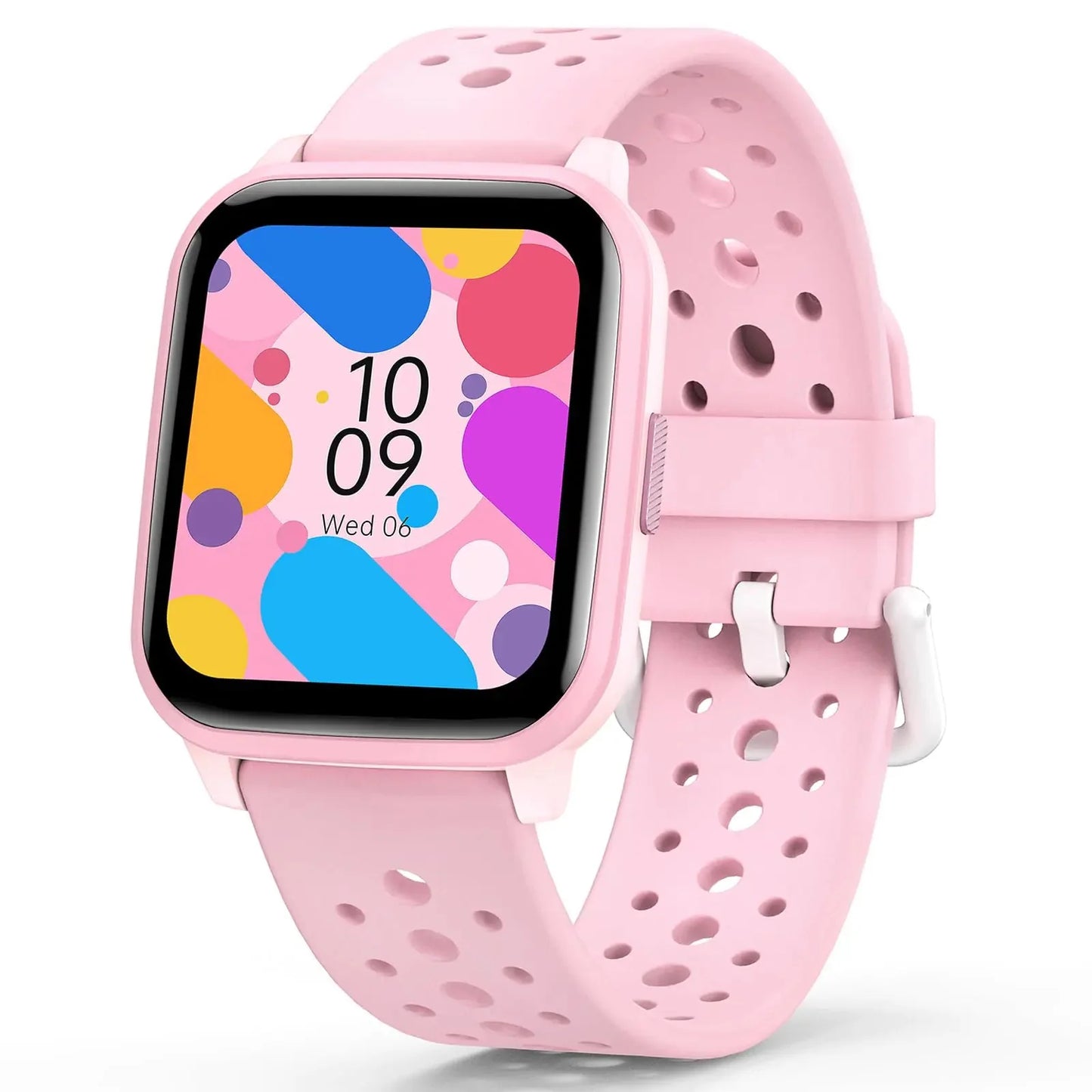 Kids Smart Watch Girls Boys, Smart Watch for Kids Game Smart Watch Gifts for 4-16 Years Old with Sleep Mode 20 Sports Modes 5 Games Pedometer Birthday Gift for Boys Girls (Pink) Pink Anti Spier