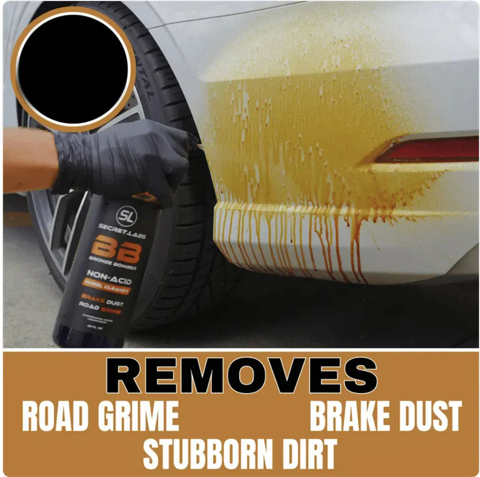 Bronze Bomber Wheel Cleaner - Non-Acid Formula Anti Spier